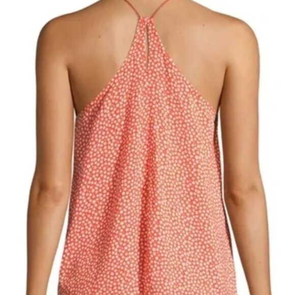 Orange Flower No Boundaries Racerback Spaghetti Strap Top Size S 🍊 🌼 🧡 - Picture 2 of 11